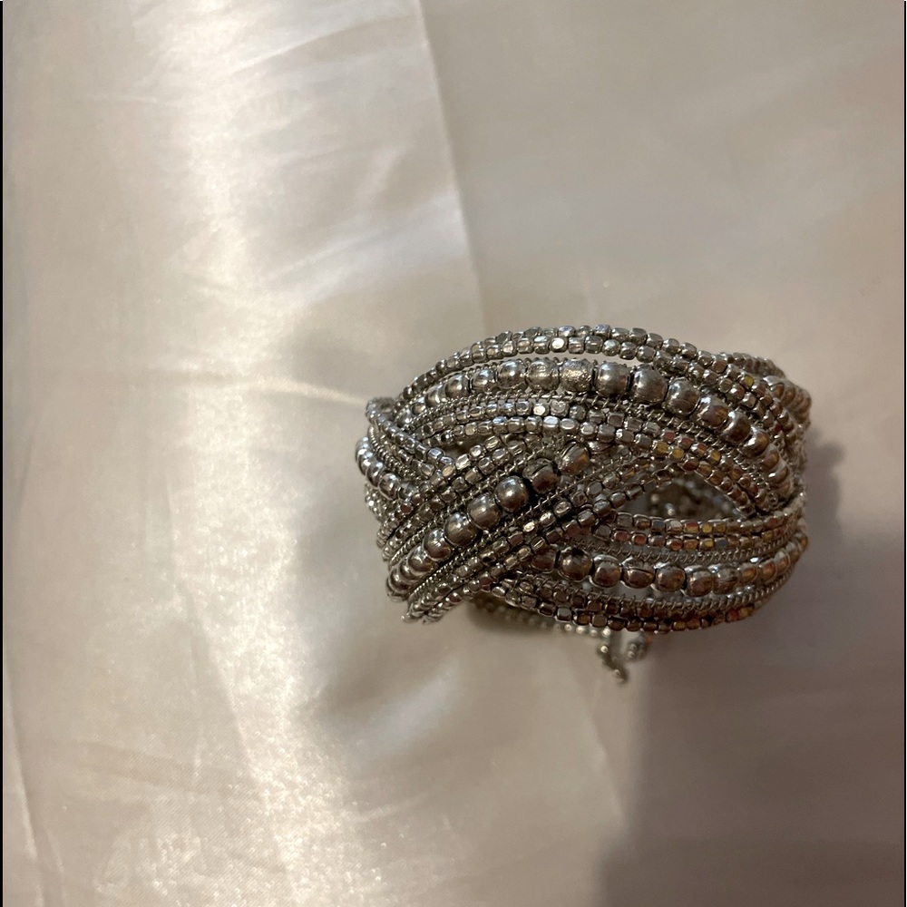 Silver chunky bracelet